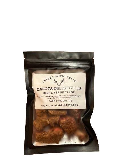 Beef Liver Bites- 1 oz.